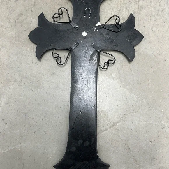 Ornate Brown Wall Cross Decor - Picture 2 of 2